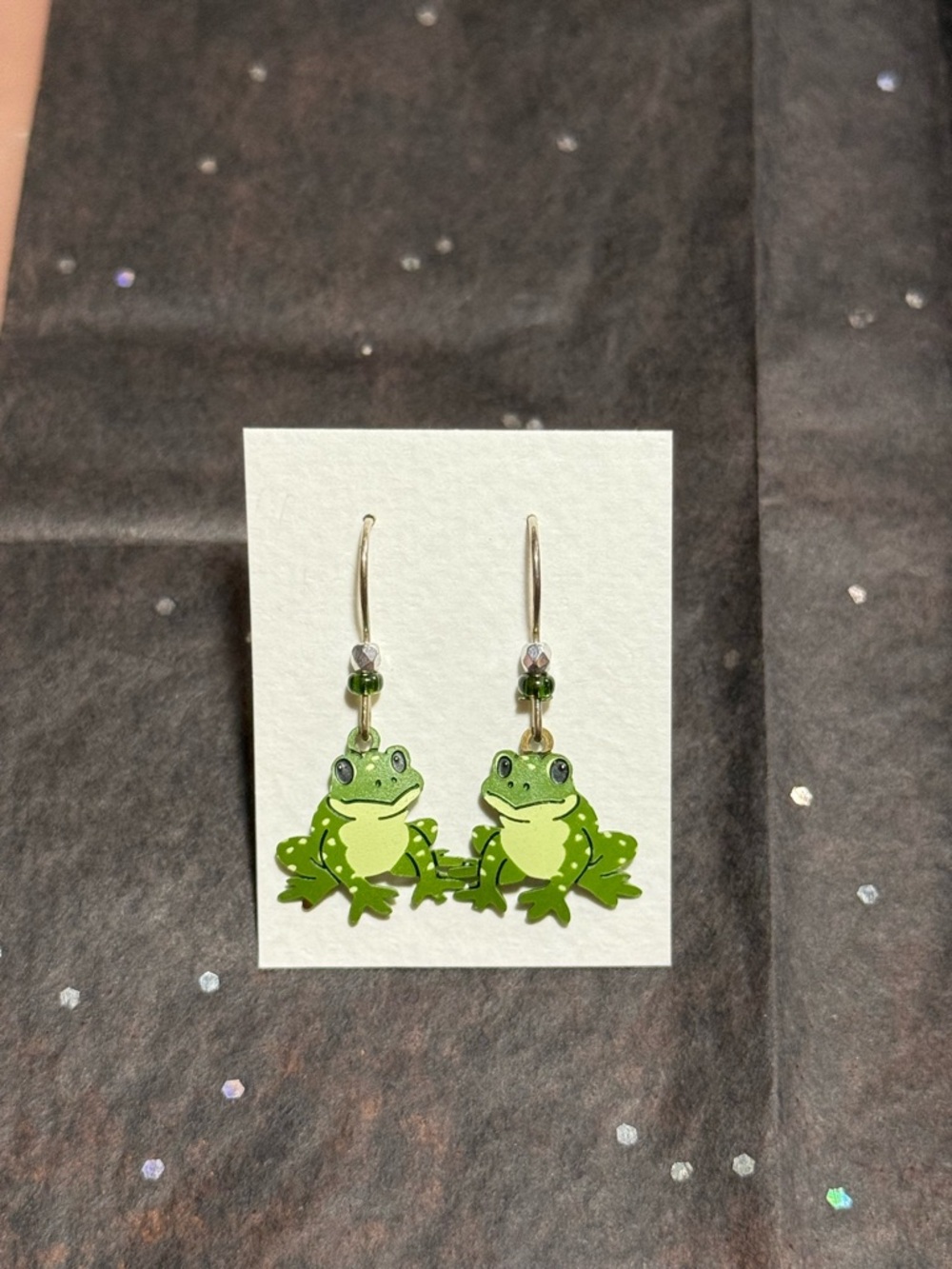 Cute Green Frog Dangle Earrings - Charming Women Jewelry